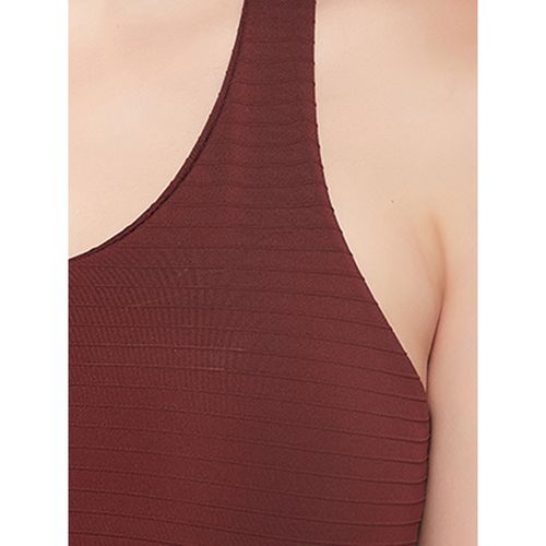 Clovia Maroon Sports Bra