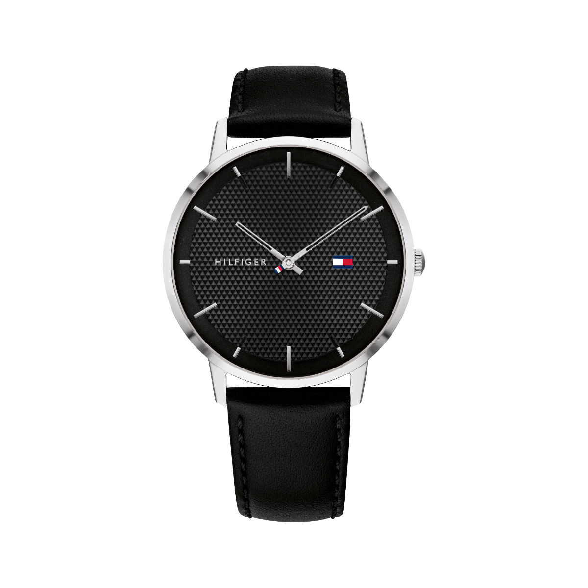 tommy hilfiger black analog watch