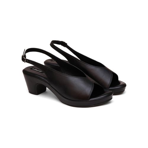 Buy Sherrif Shoes Black Casual Back Strap Open Toe Sandals Online