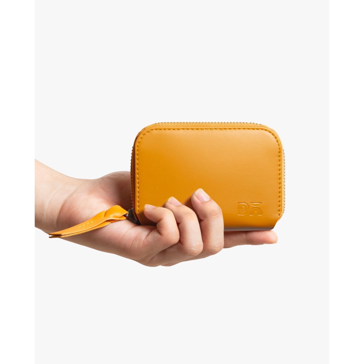 Buy DailyObjects Chrome Yellow Vegan Leather Zipper Slim Card