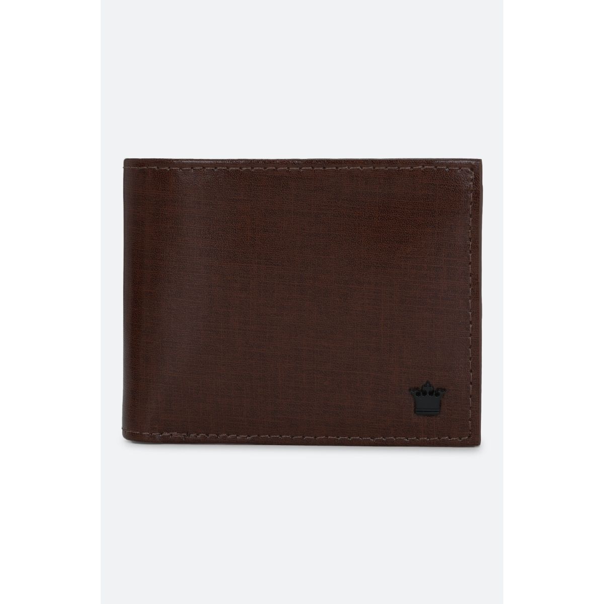 Louis Philippe Men Brown Textured Genuine Leather Wallet