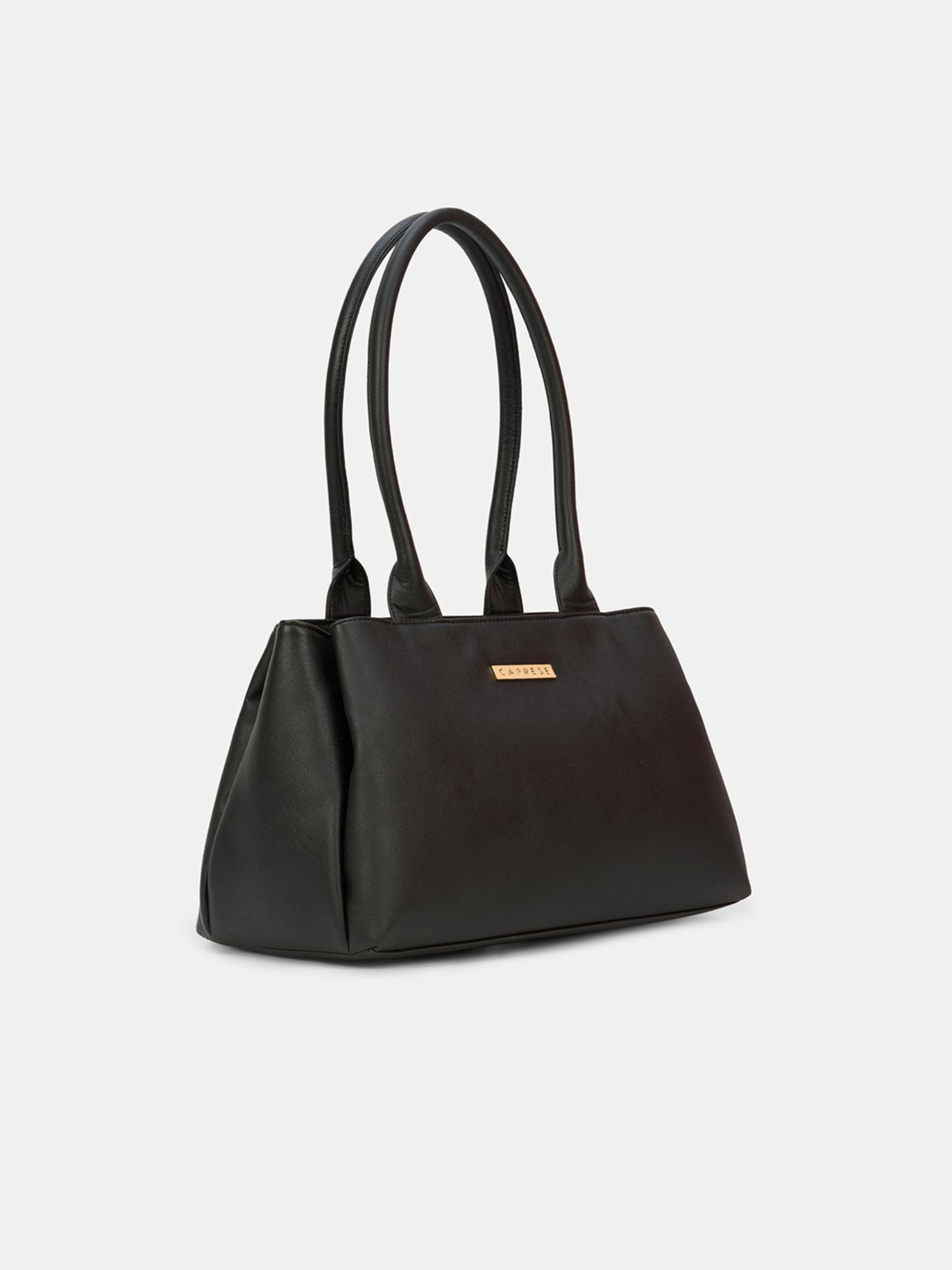 Buy Caprese Women Jimny Black Medium Satchel Bag Online