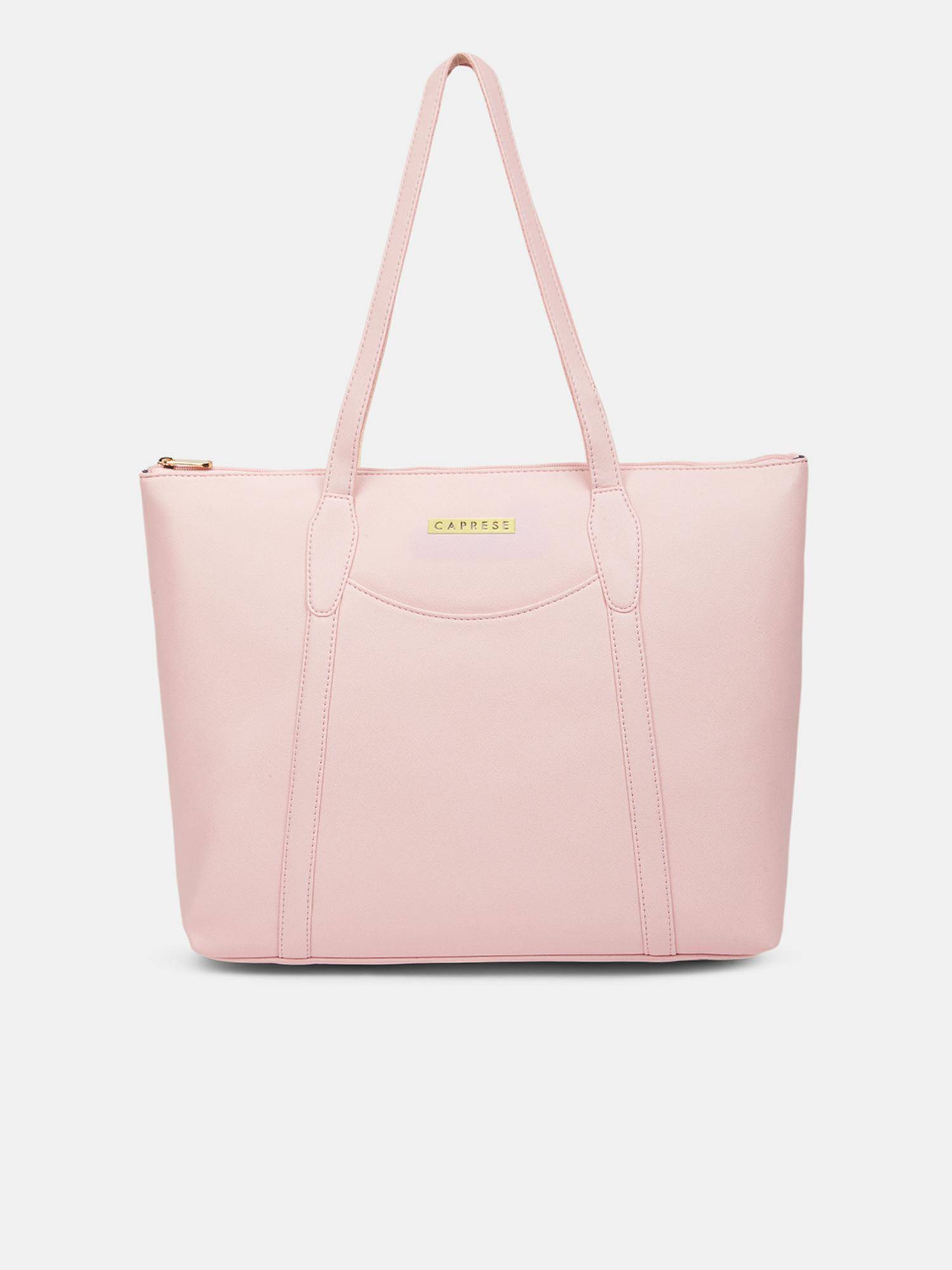 Buy Caprese Women Jimny Pink 14 Inch Laptop Compatible Large Tote