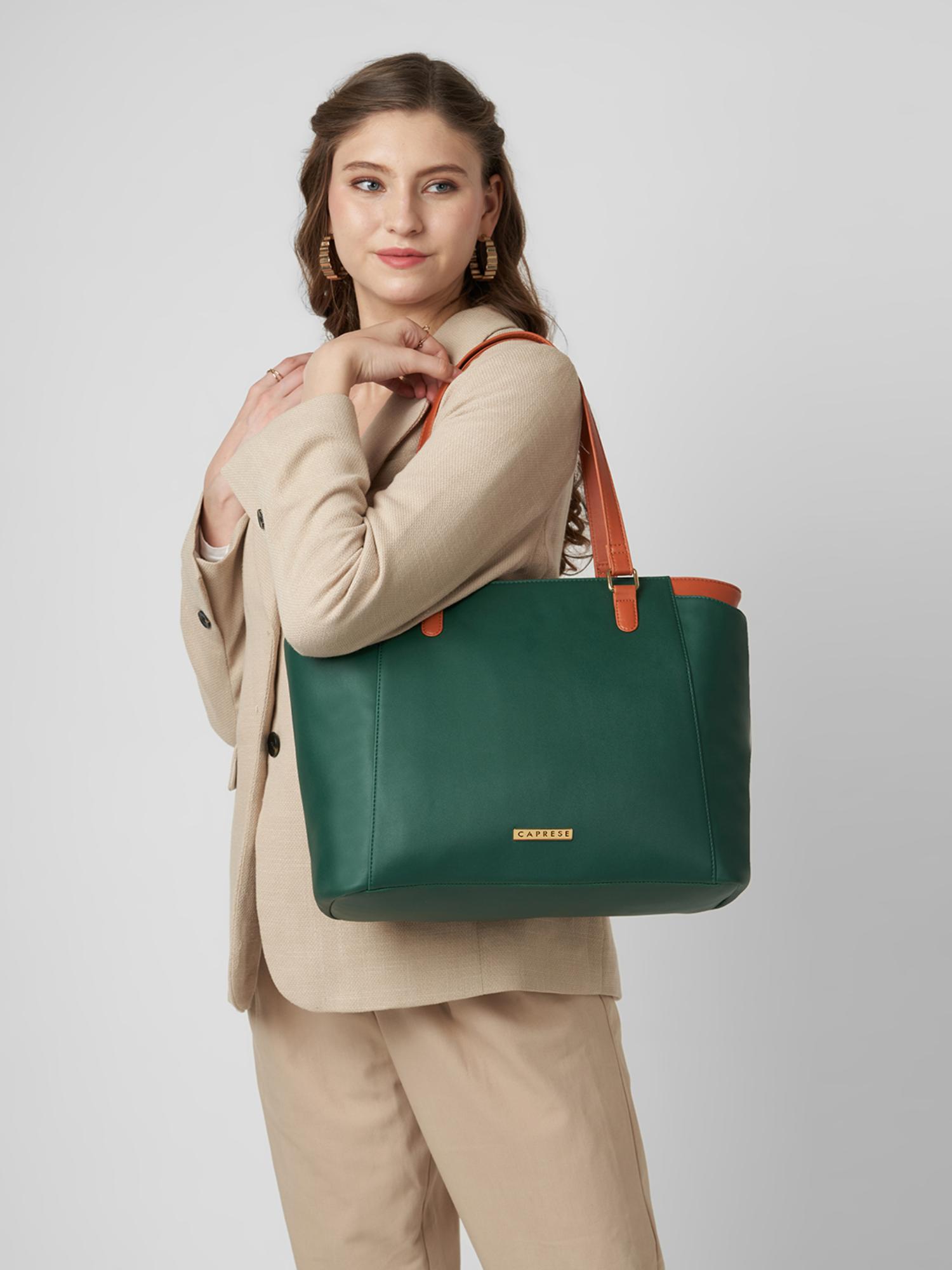 Buy Caprese Women Regina Green 16 Inch Laptop Compatible Large