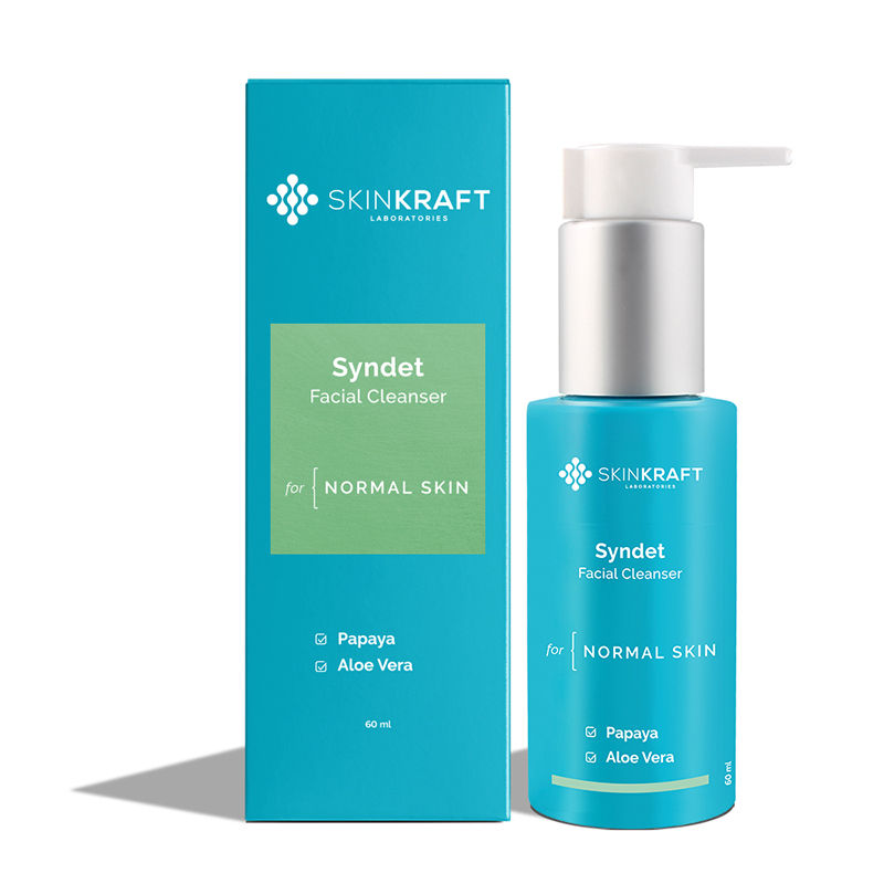SkinKraft Face Wash With Papaya and Aloe Vera - Normal Skin - Syndet Facial Cleanser