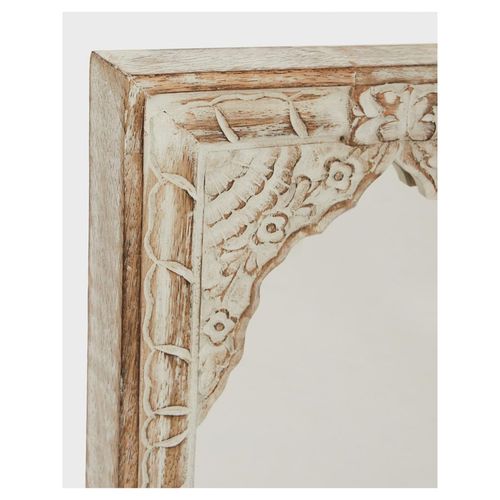 Buy Fabindia White Aadhya Wall Mirror Online