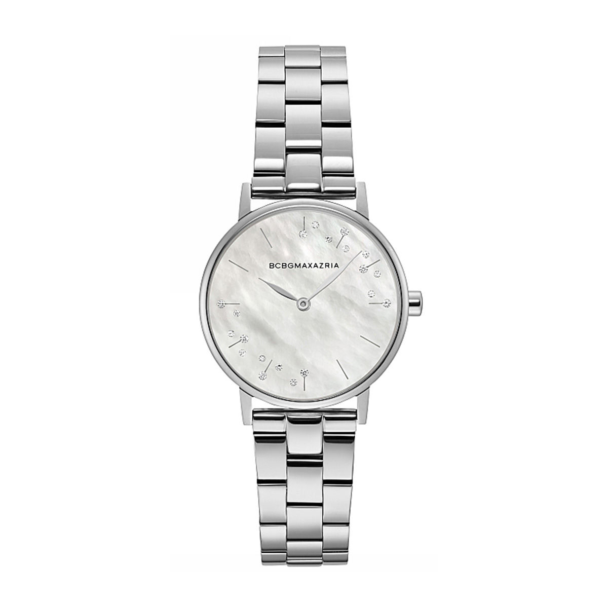 Women's BCBGMAXAZRIA Pearl Dial Crystalized Steel BCBG Watch BG50665005 -  Newegg.com