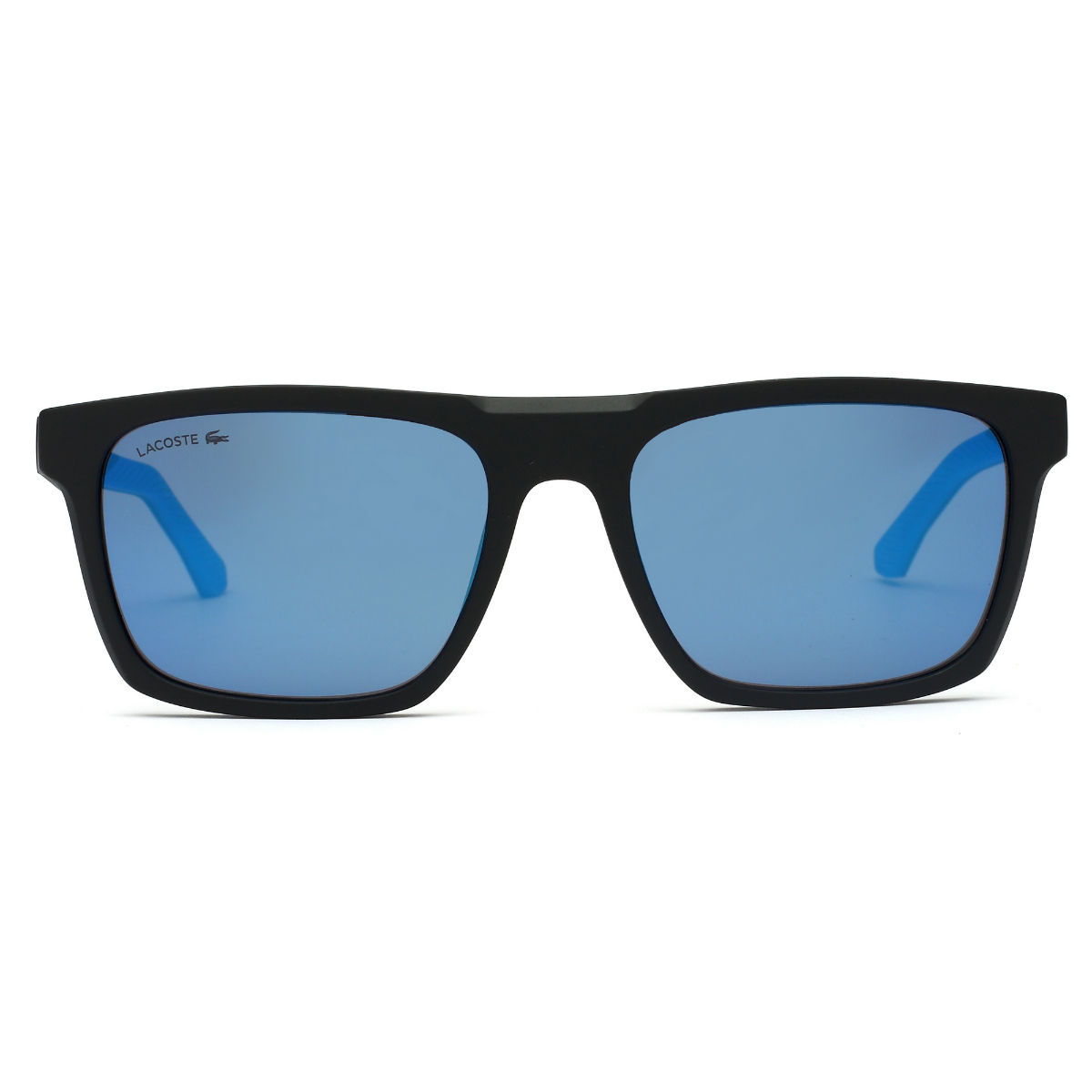 Lacoste Women's Sunglasses - Full Rim Blue/White Plastic Rectangular |