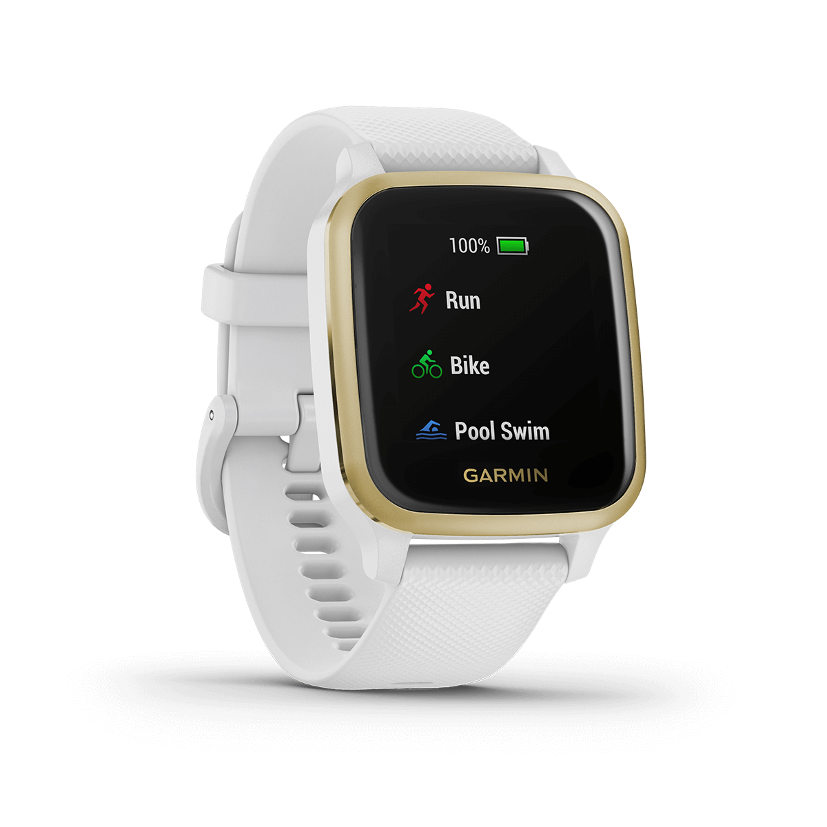 Garmin Venu Square - White/light Gold Smartwatch: Buy Garmin Venu Square - White/light Gold 