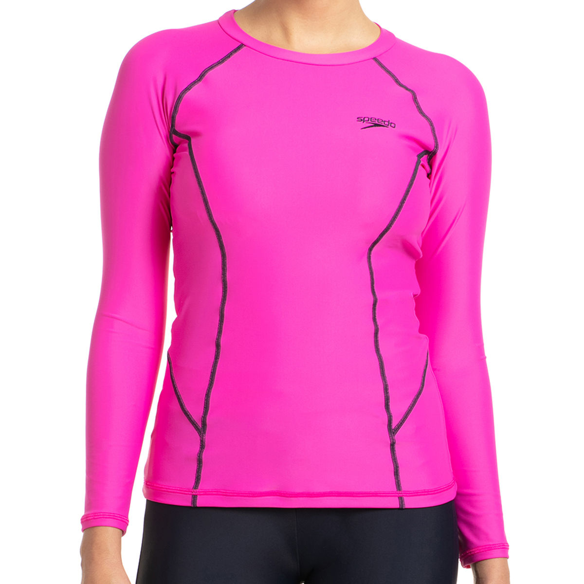 Speedo Long Sleeve Sun Top - Pink: Buy Speedo Long Sleeve Sun Top ...