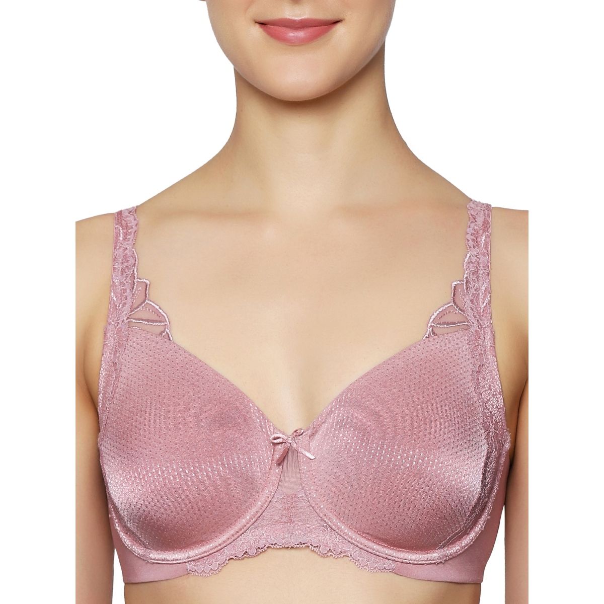 Triumph Lily Minimizer Wired Non Padded Lacy Minimizer BraPink Buy Triumph Lily Minimizer