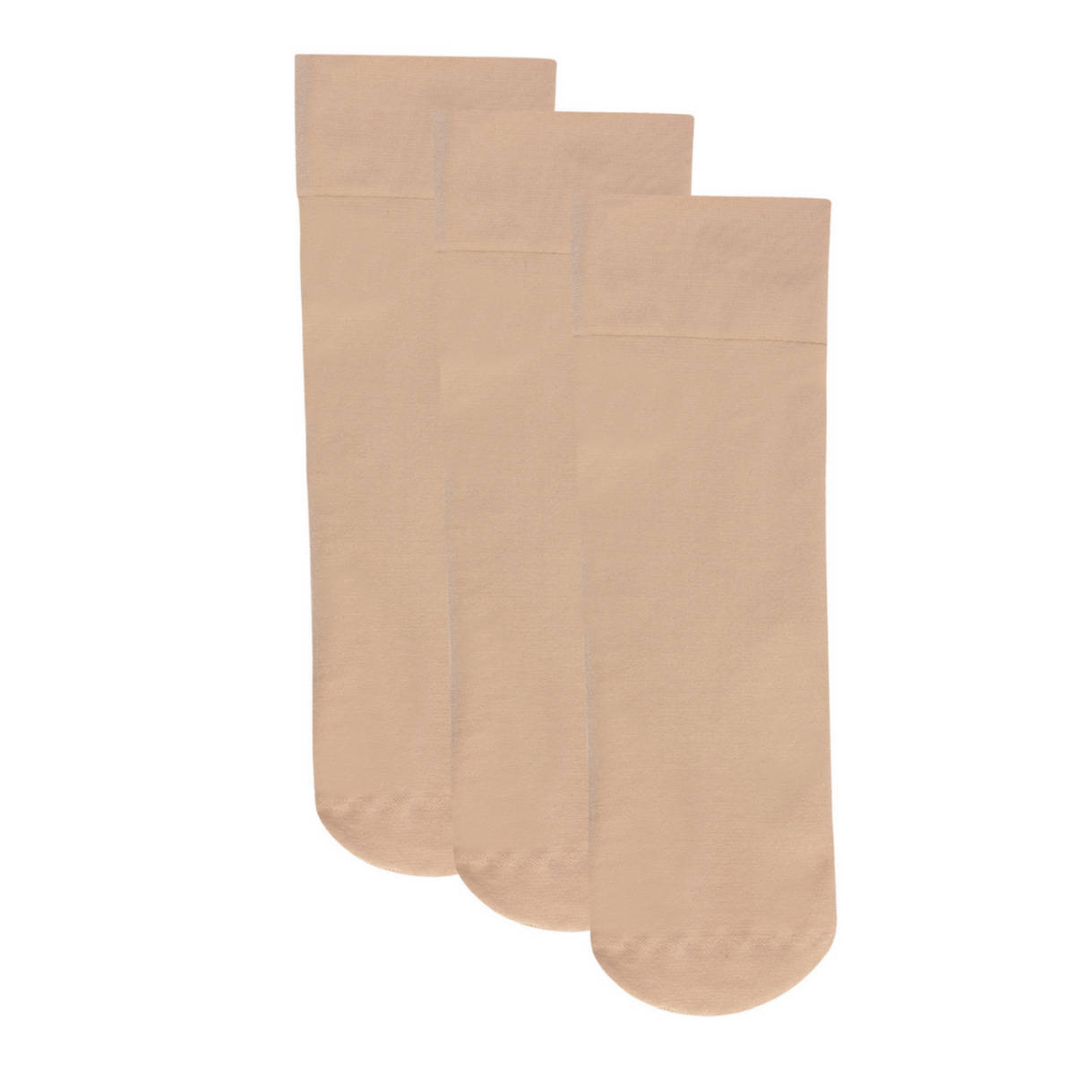 NEXT2SKIN Womens Cotton Hidden Loafer No Show Liner Socks - Pack of 3 (Skin)