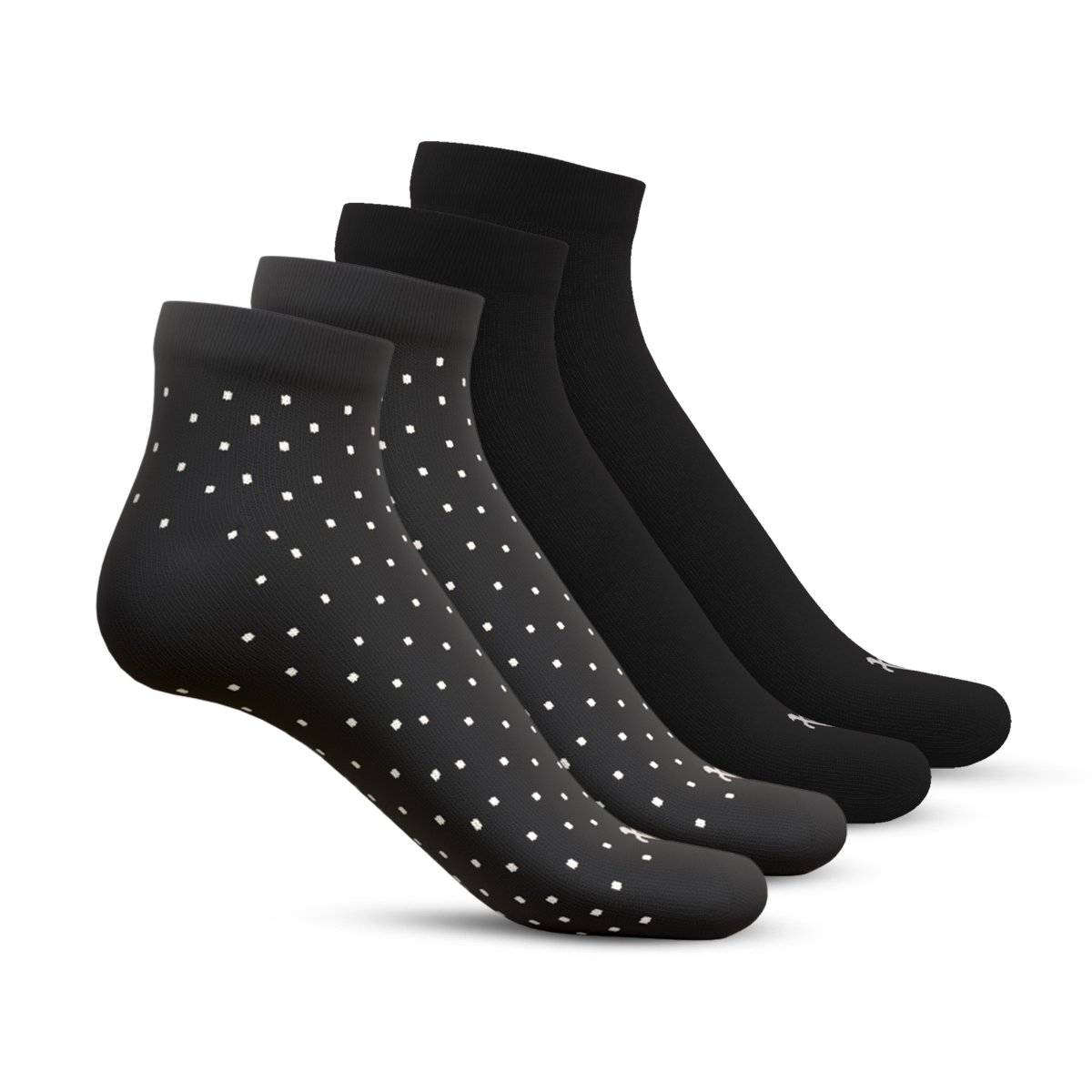 TalkingSox Multi-Color Bamboo Ankle Length Socks Soft Seamless Socks (Pack of 4)