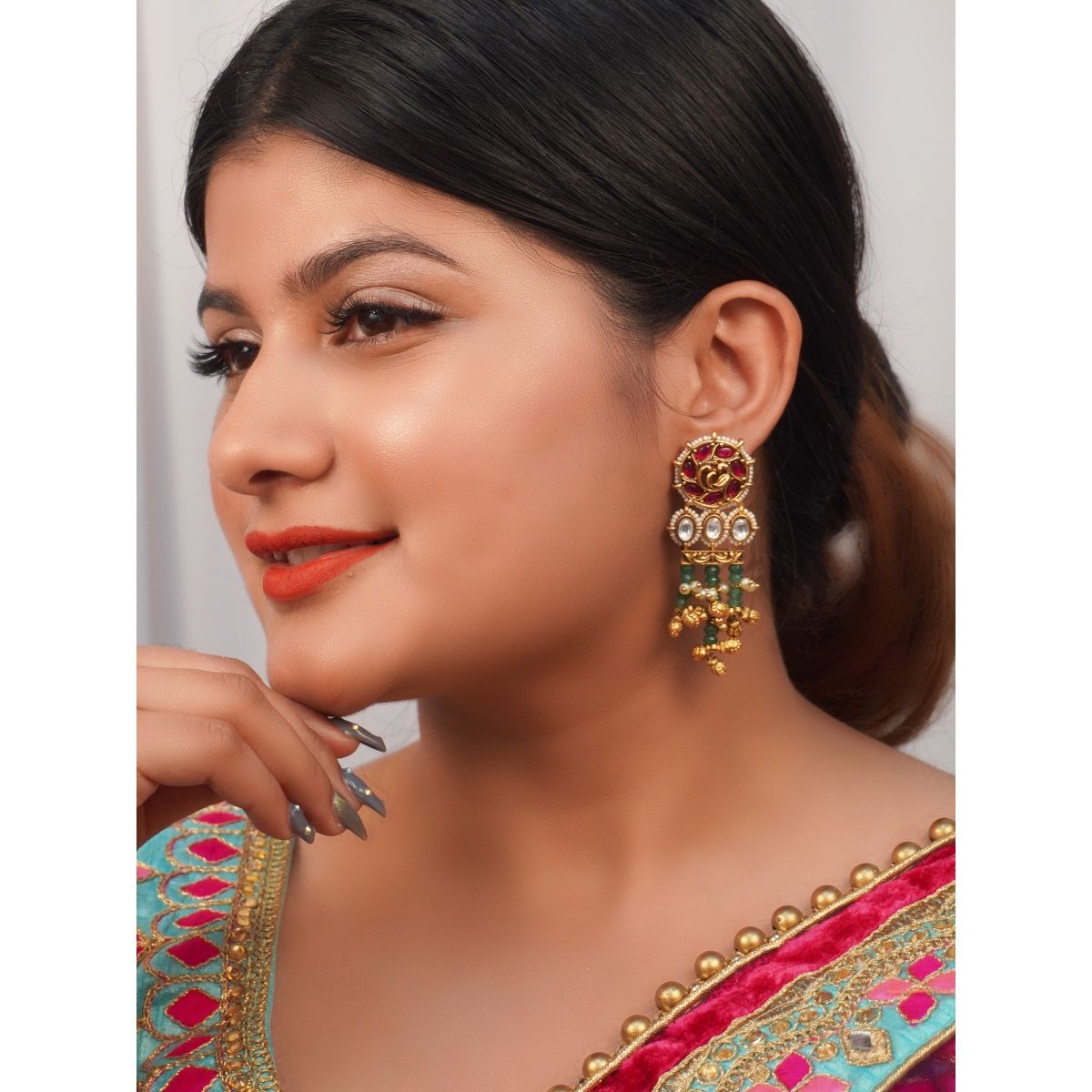 Niscka Traditional 24K Gold Plated Drop Earrings Buy Niscka Traditional 24K  Gold Plated Drop Earrings Online at Best Price in India  Nykaa