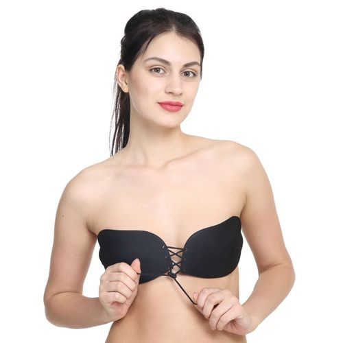 Buy Quttos New Definition Of Freedom Stick on Pushup Bra - Black Online