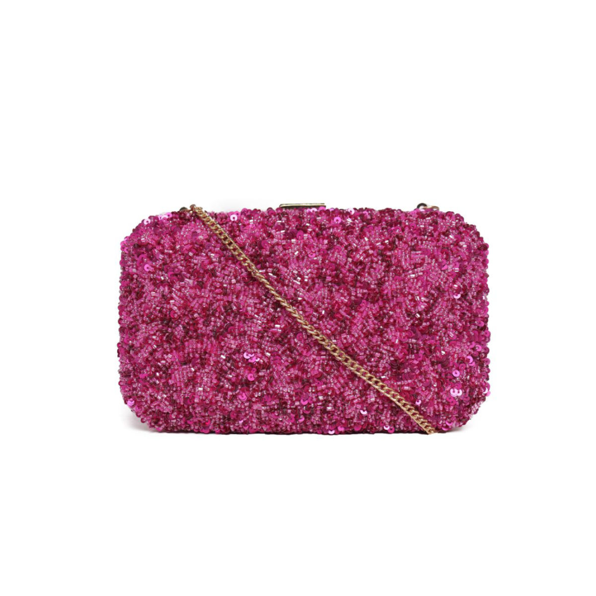 Amrita Beaded Clutch - Pink main image 1