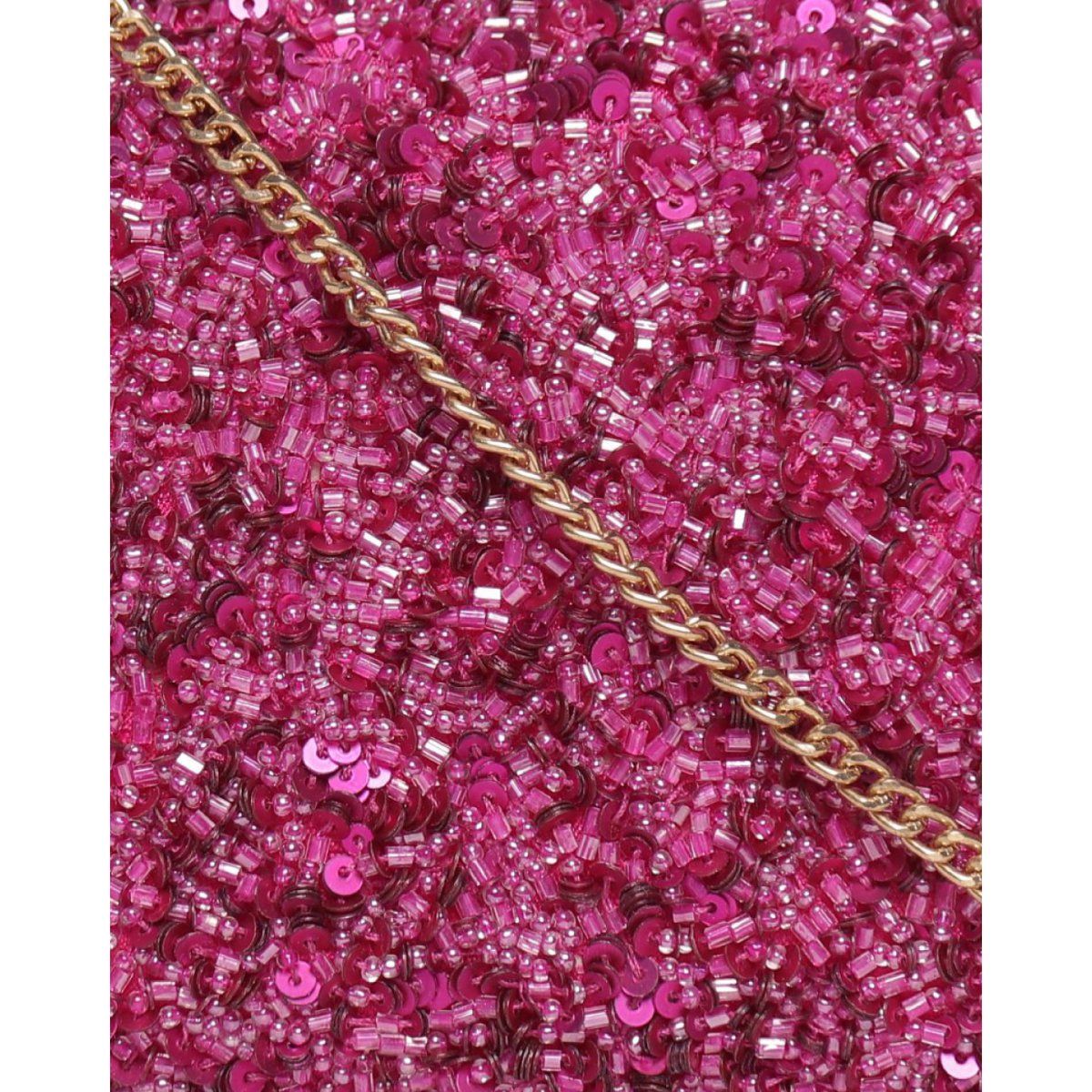 Pink Flower Stripes Clutch main image 1