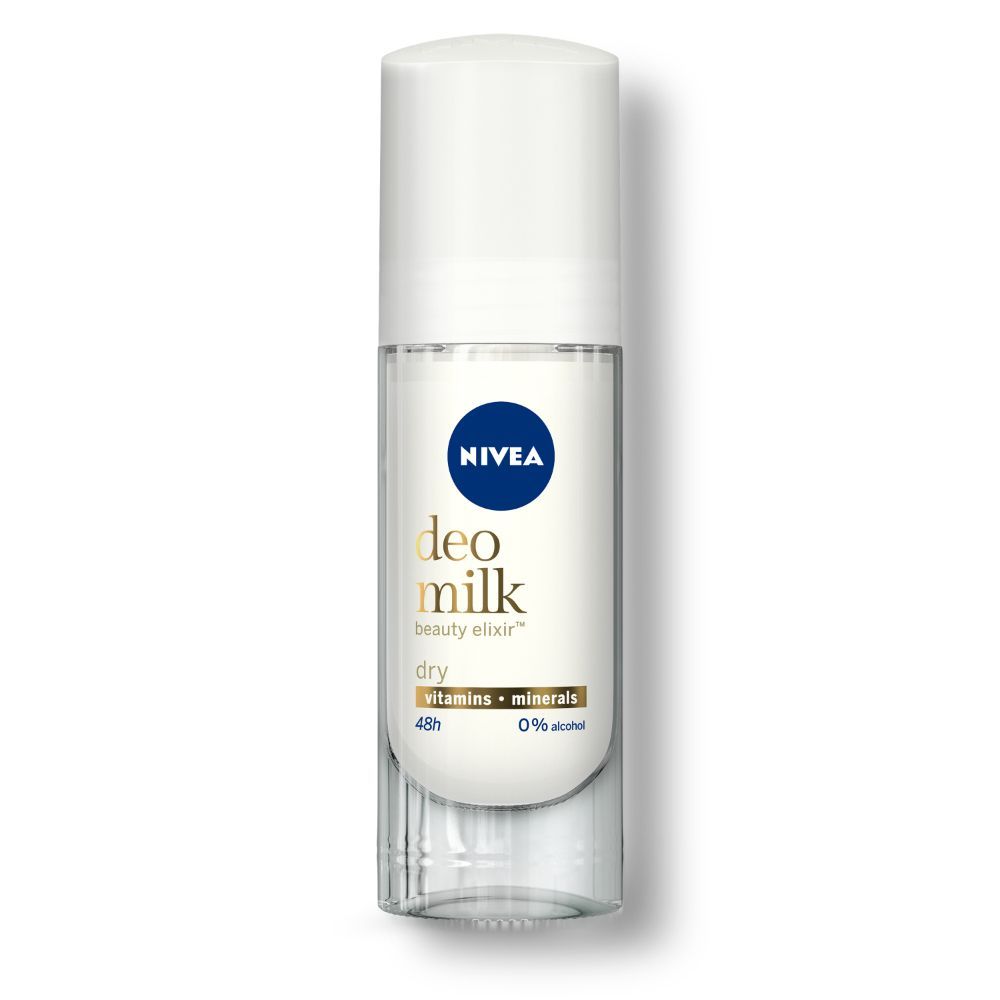 NIVEA Women Deodorant Roll On, Deo Milk Dry, for Beautiful, Nourished Underarms