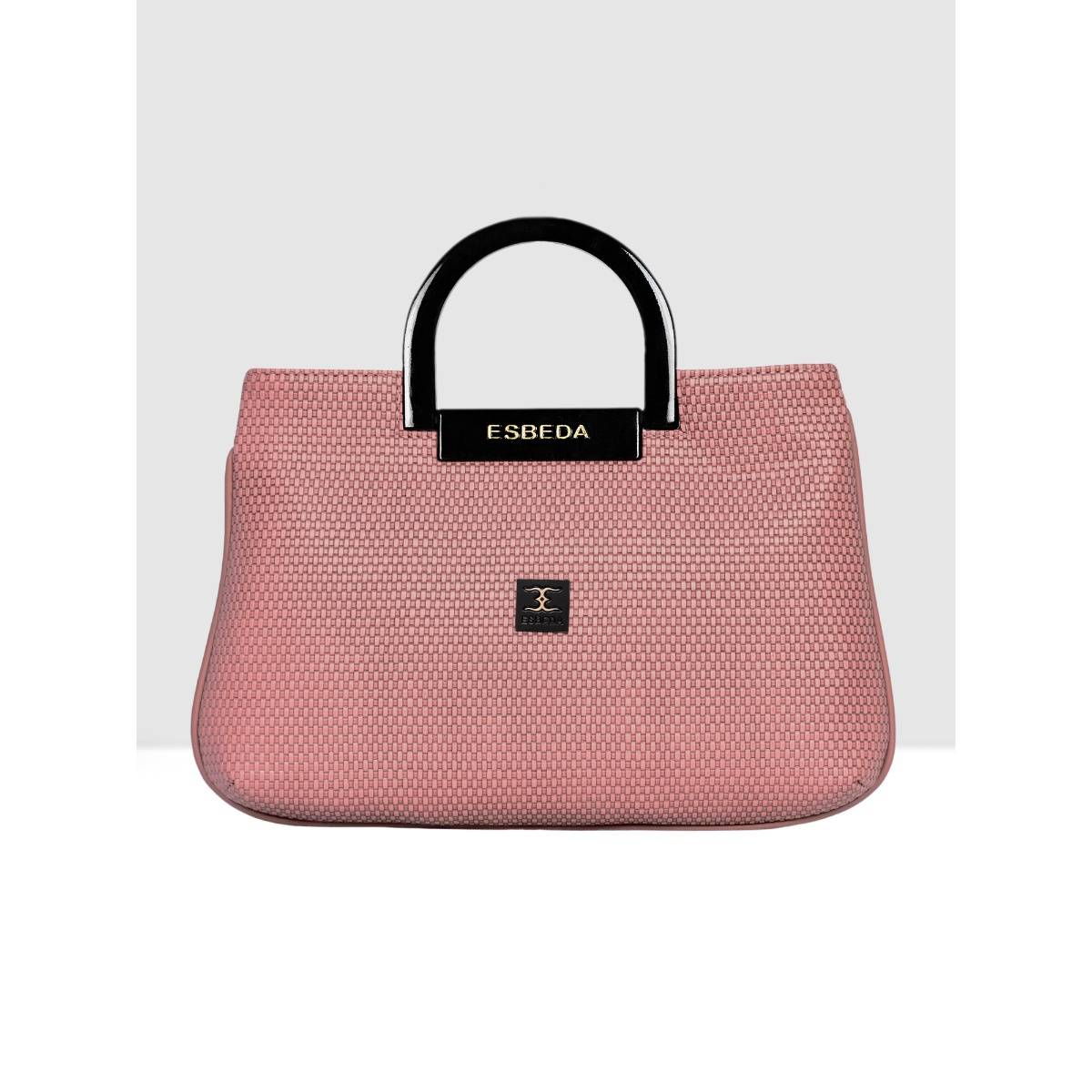 ESBEDA Pink Color Woven Mini Texture Handbag for Women