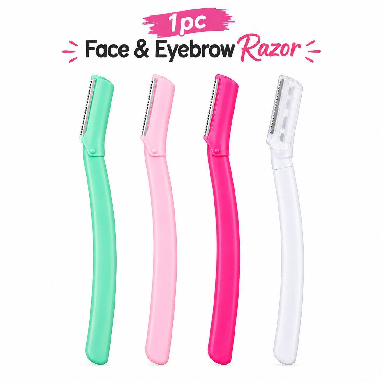 Bronson Professional Reusable Pink Face & Eyebrow Razor Painless Hair Remover