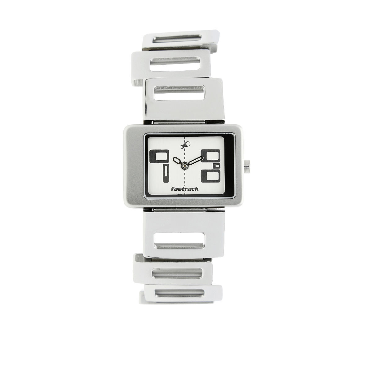 Fastrack White Dial Silver Metal Strap Watch: Buy Fastrack White Dial ...