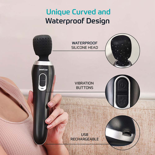 Buy beatXP Intense Smart Vibration Wand for Personal Body Pain Relief Waterproof Cordless Head Massager Online Buy beatXP Intense Smart Vibration Wand for Personal Body Pain Relief Waterproof Cordless Head Massager Online