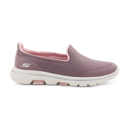 SKECHERS GO WALK 5-NICETY Purple Walking Slip On Sports Shoes (UK 4)