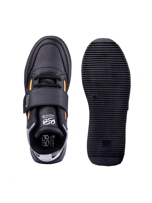 Bacca Bucci Black Streetology High-Top Streetwear Sneakers for Men