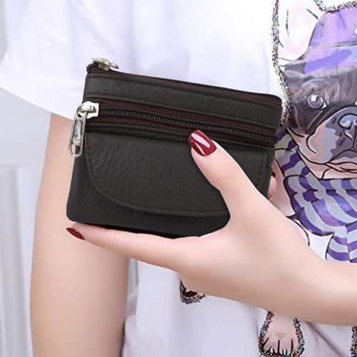 Cimoni Brown Casual Genuine Leather Multi Use Black Leather Pouch