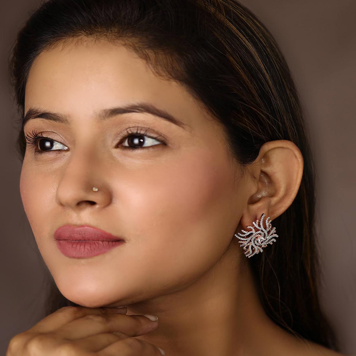 Priyaasi American Diamond Stud Earring Buy Priyaasi American Diamond