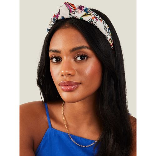 Buy Accessorize London Women Embroidered Tropical Knot Hairband Online
