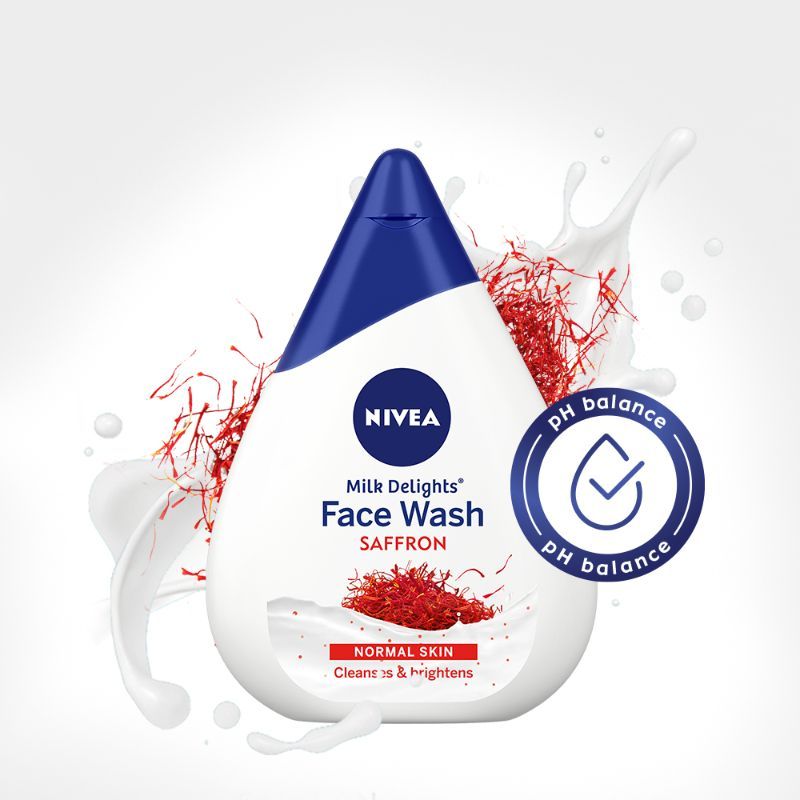NIVEA Women Face Wash for Normal Skin, Milk Delights Saffron Buy NIVEA