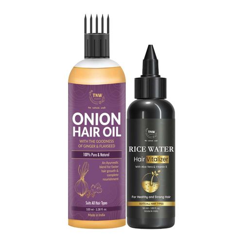 TNW The Natural Wash Onion Hair Oil & Hair Vitalizer Combo: Buy TNW The  Natural Wash Onion Hair Oil & Hair Vitalizer Combo Online at Best Price in  India | Nykaa
