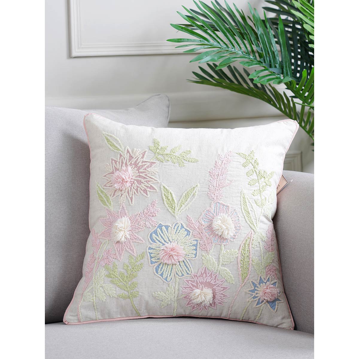 Pure Home + Living Bloomy Multi Cushion Cover: Buy Pure Home + Living ...