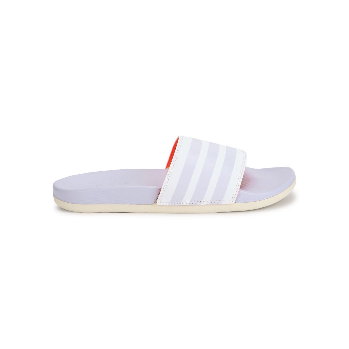 Buy adidas Adilette Cf Stripes W White Swim Slides Online