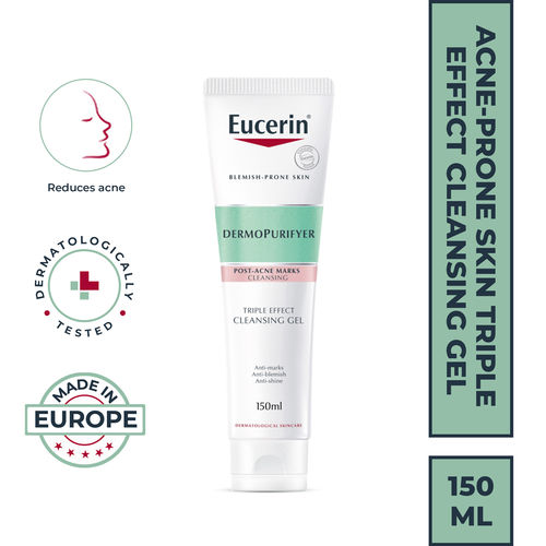 Eucerin Dermopurifyer Oil Control 3X Effect Cleansing Gel For Blemish & Acne-Prone Skin