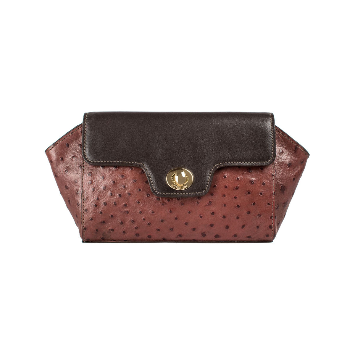 Buy Hidesign Hidesign Women Brown Textured Leather Pouch at Redfynd