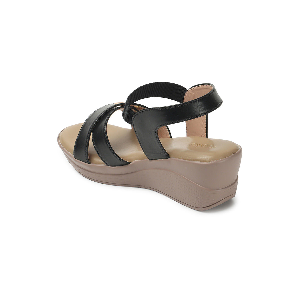 Womens black comfort sandals hot sale