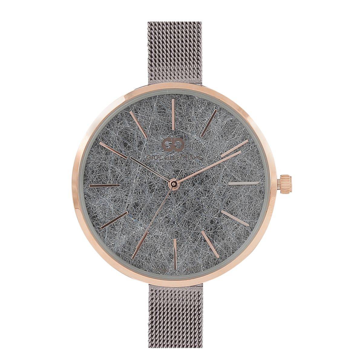 Gio Collection Analog Gunmetal Dial Women's Watch