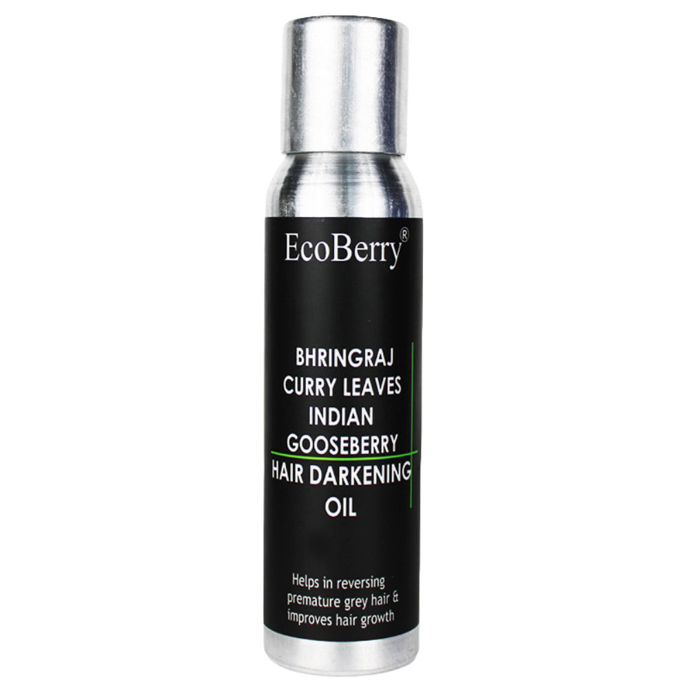 Ecoberry Bhringaraj Curry Leaves Indian Gooseberry Hair Darkening Oil