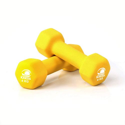 KAKSS Neoprene Dumbbells Sets Yellow (8kg)