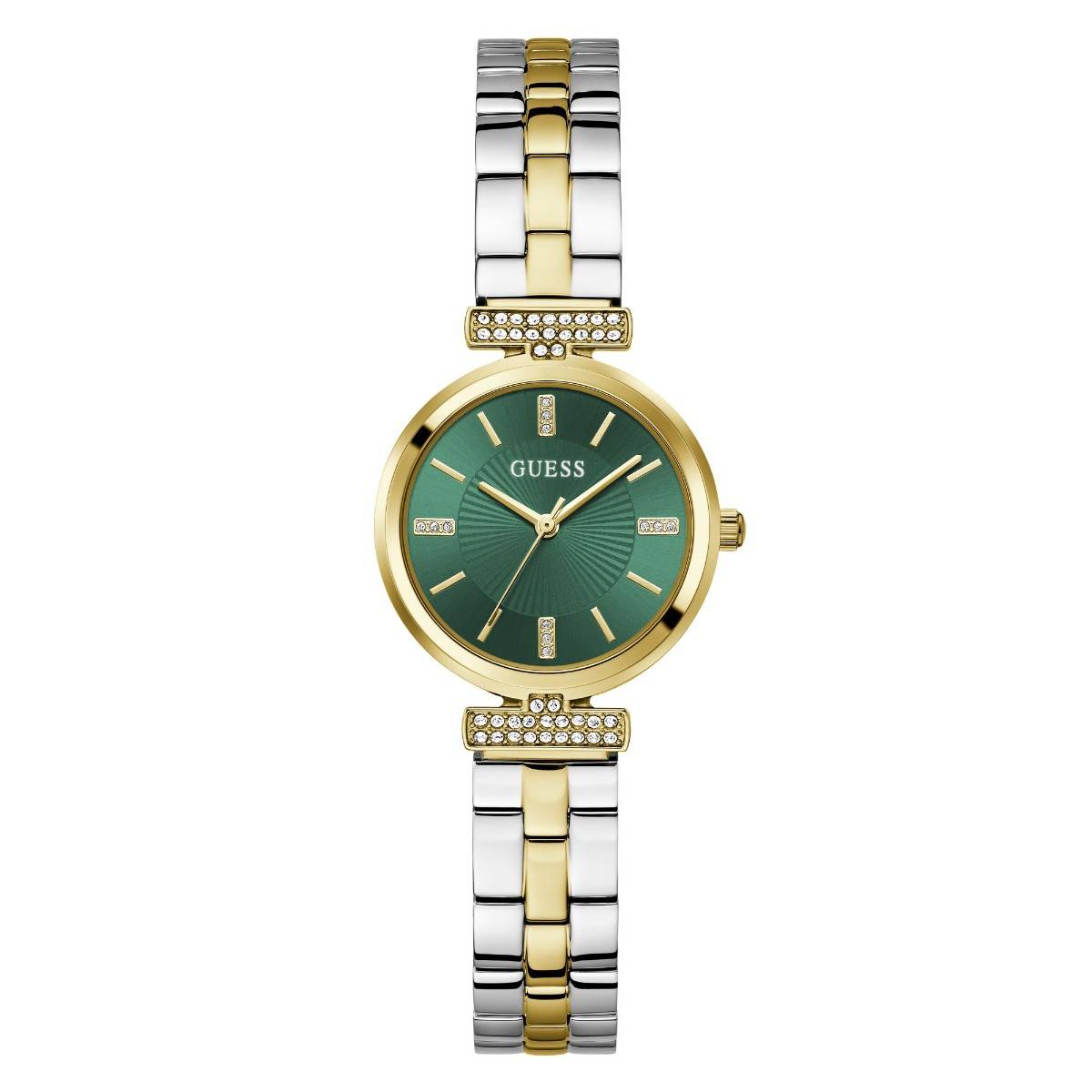 Guess Women Array Green Round Dial Analog Watch - GW0762L6 (M)