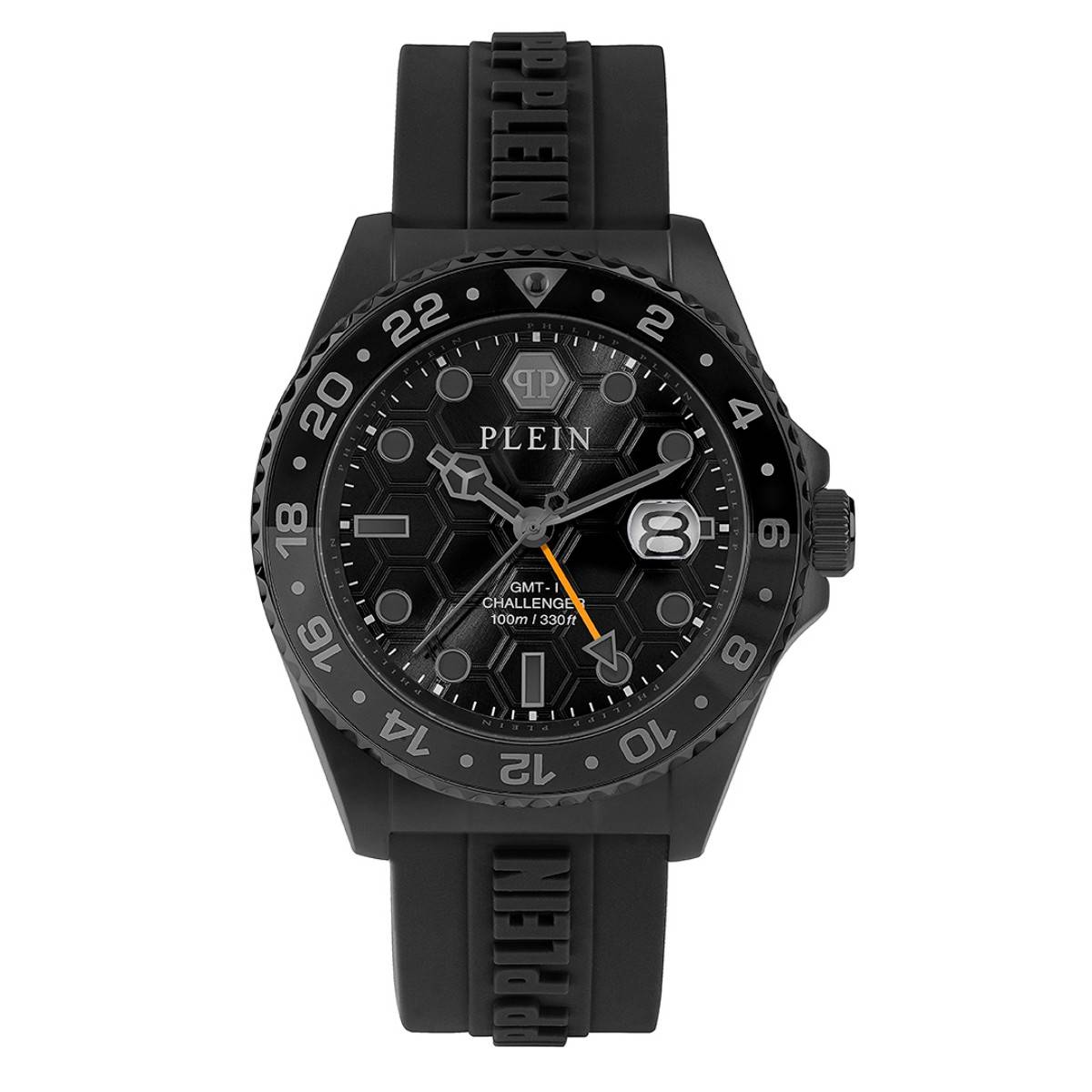 Philipp Plein Men Gmt-I Challenger Black Round Dial Analog Watch - PWYBA1023 (M)