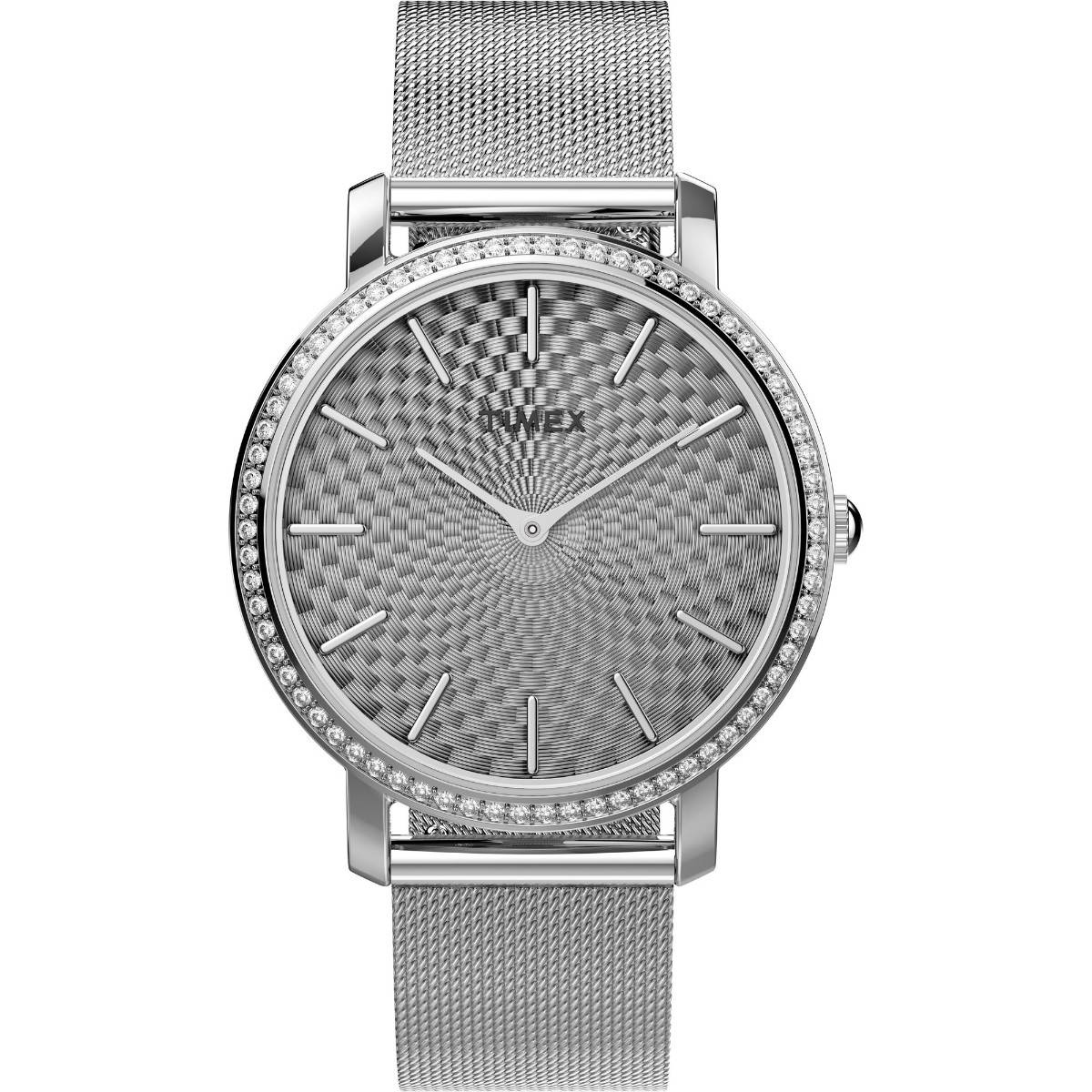 Timex Transcend Round 21mm Silver Dial Analog Women Watch - TW2V52400UJ