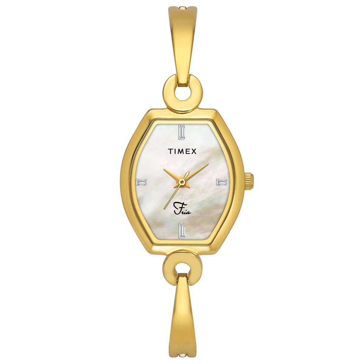 Timex Fria Tonneau 21mm White Dial Analog Women Watch - TWEL19701