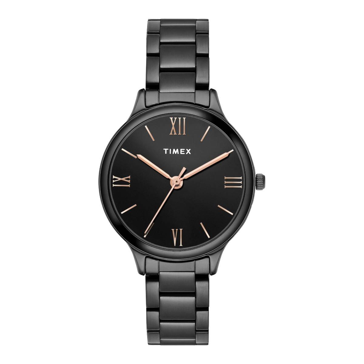 Timex Women Black Round Dial Analog Watch - TWTL12112 (M)