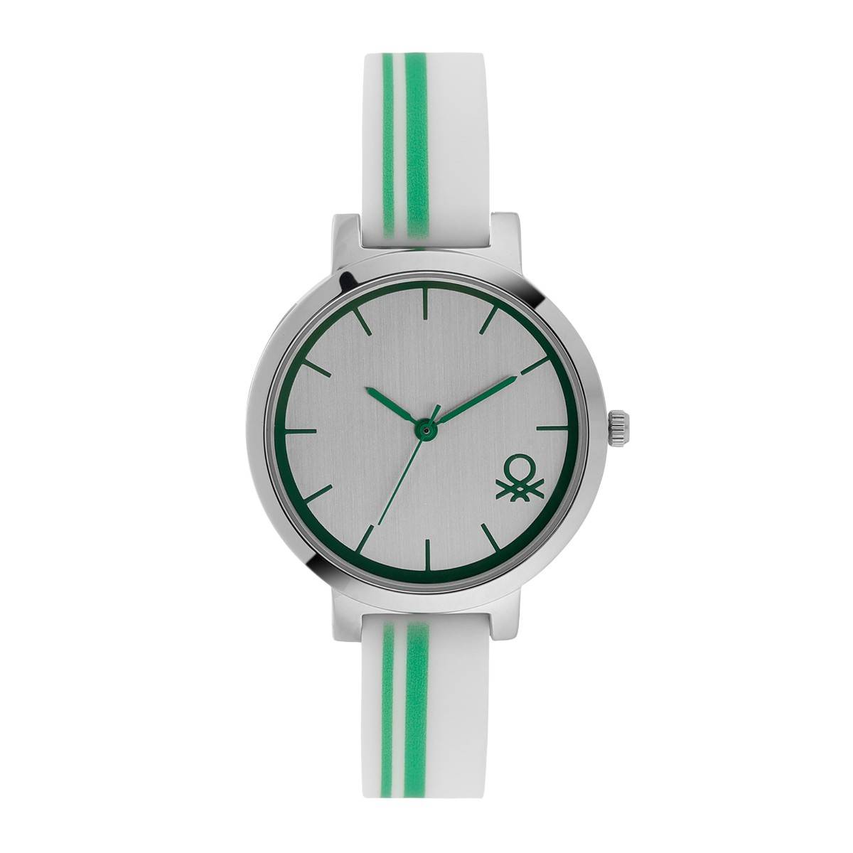 United Colors of Benetton Women Iconic Silver Round Dial Analog Watch - UWUCL0204 (M)