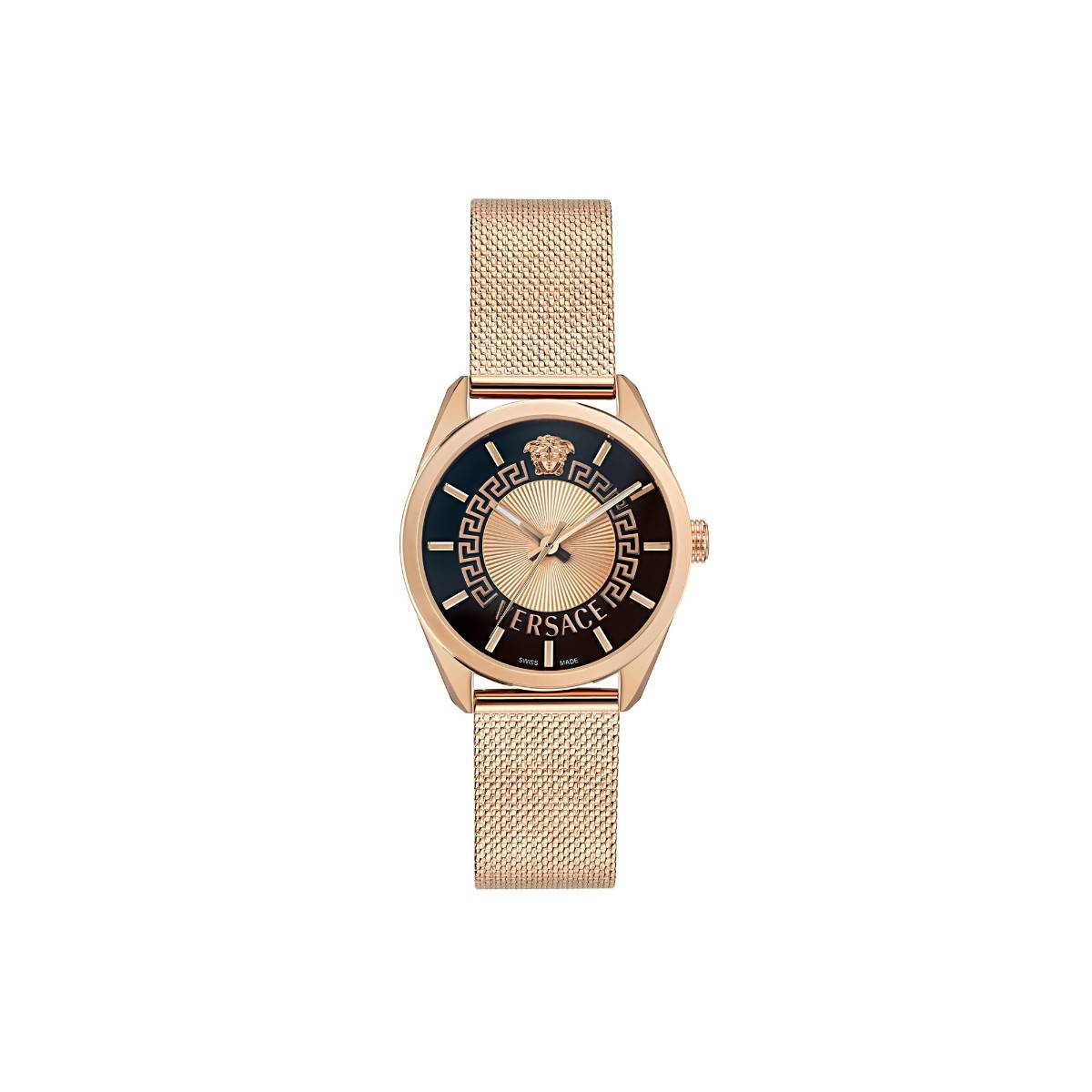 Versace Women New V-Circle Multi-Color Round Dial Analog Watch - VE8A00524 (M)