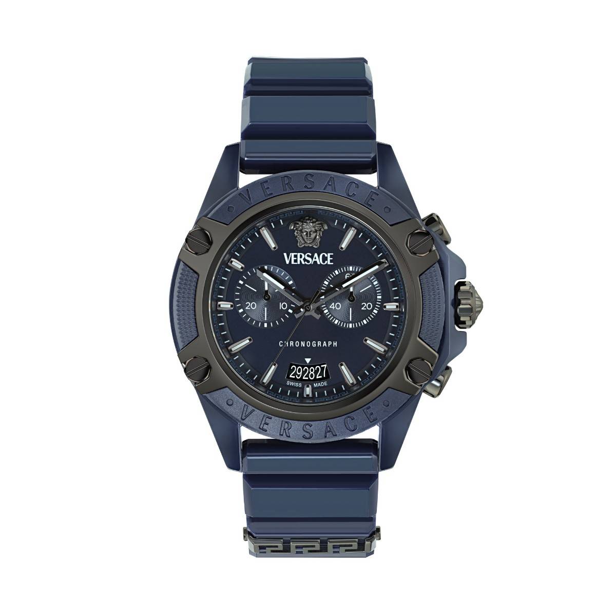 Versace Unisex Icon Active Blue Round Dial Analog Watch - VE8P00624 (M)