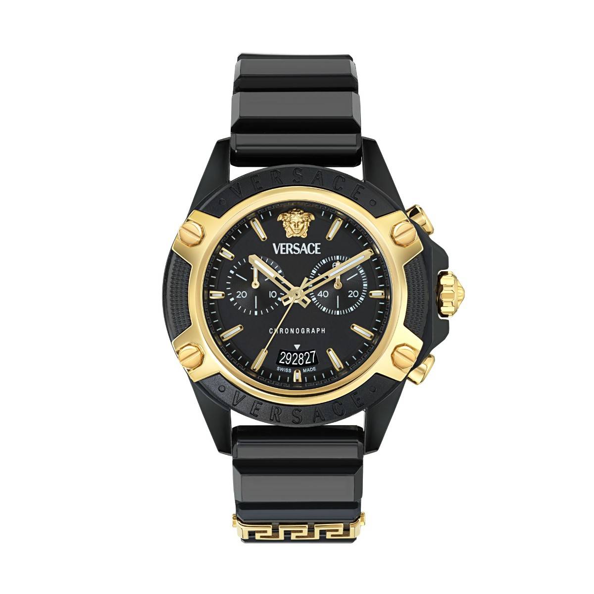 Versace Unisex Icon Active Black Round Dial Analog Watch - VE8P00724 (M)